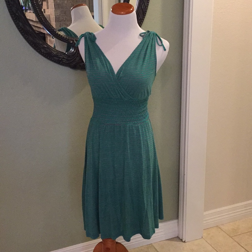 Teal grey soft summer dress size medium